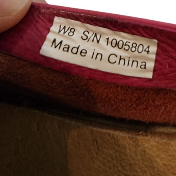 UGG Shoes Womens 8 Casual Comfort Slip On Loafer Flats 1005804 Pink Leather - Picture 7 of 8